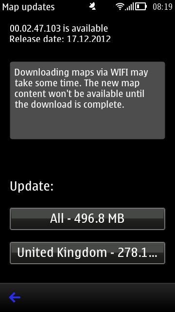 Screenshot, Map update