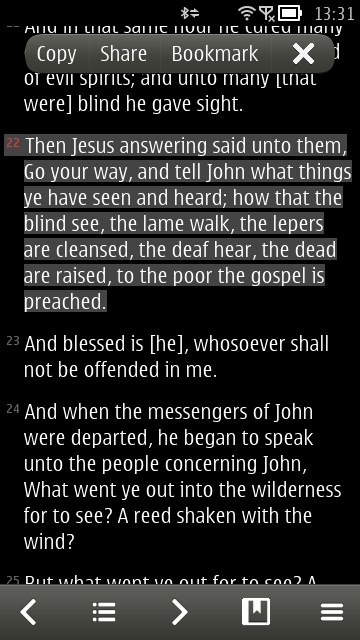 Screenshot, MeeBible