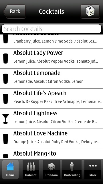 Mixologist screenshot