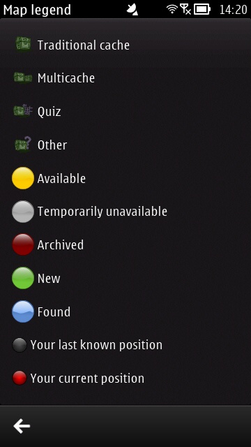 Mobicaching screenshot
