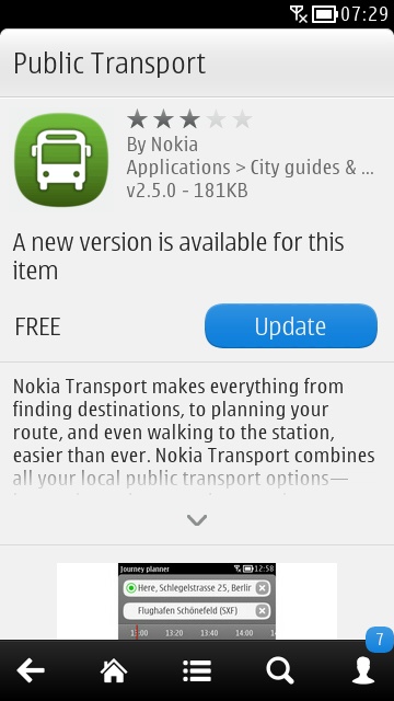 Screenshot, Public Transport install