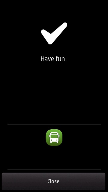 Screenshot, Public Transport install