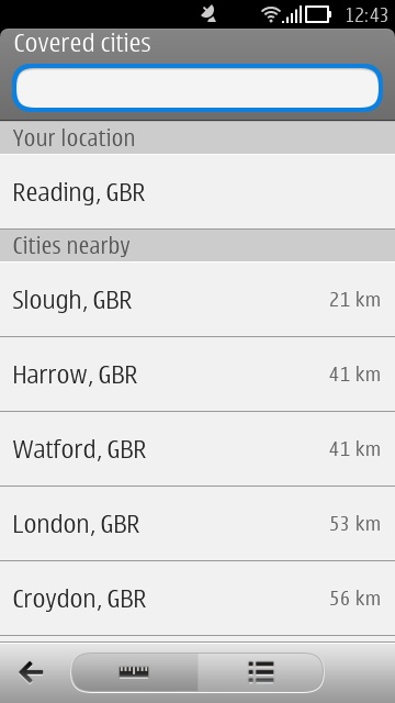 Screenshot, Nokia Public Transport