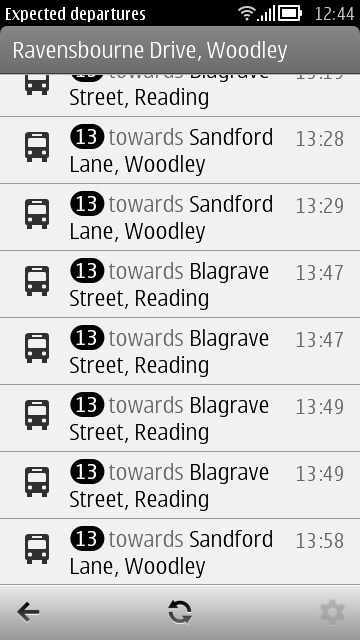 Screenshot, Nokia Public Transport