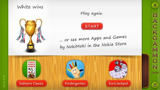 Screenshot, Backgammon Classic