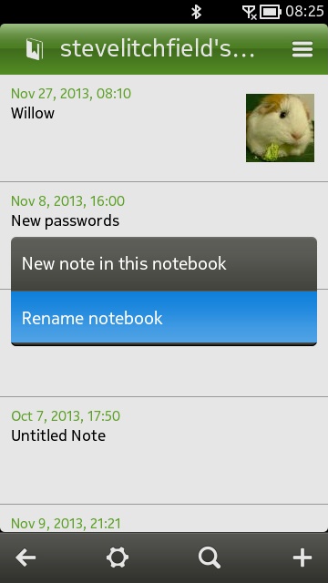 Screenshot, Notekeeper