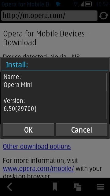 Screenshot, Opera updates
