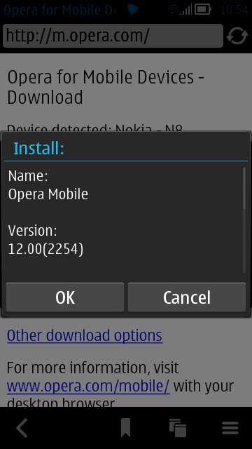 Screenshot, Opera updates