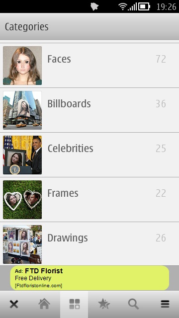 Screenshot, PhotoFunia