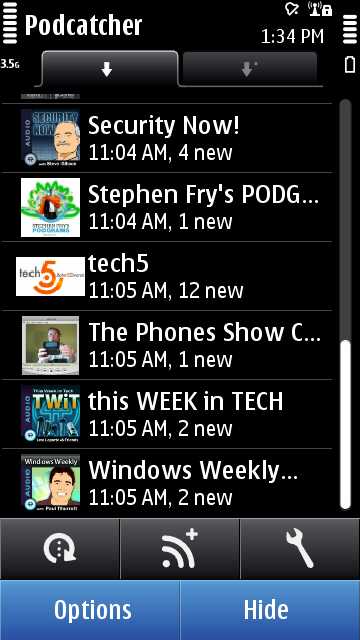 Screenshot Podcatcher 1.0.8