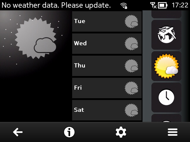Screenshot, Psiloc app on Symbian