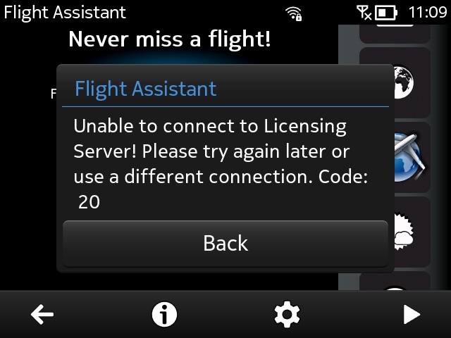 Screenshot, Psiloc app on Symbian