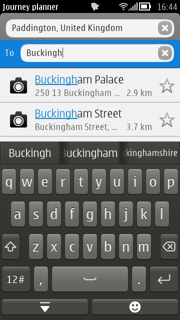 Screenshot, Public Transport beta