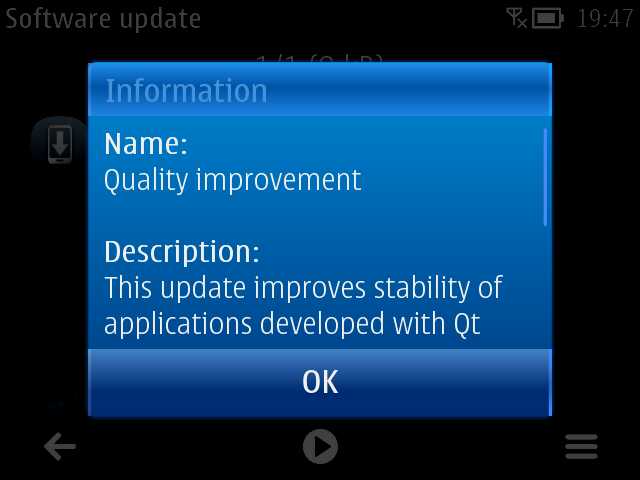 'Quality Improvement' update