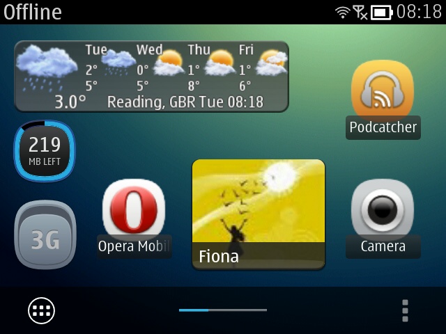Screenshot, qooWeather