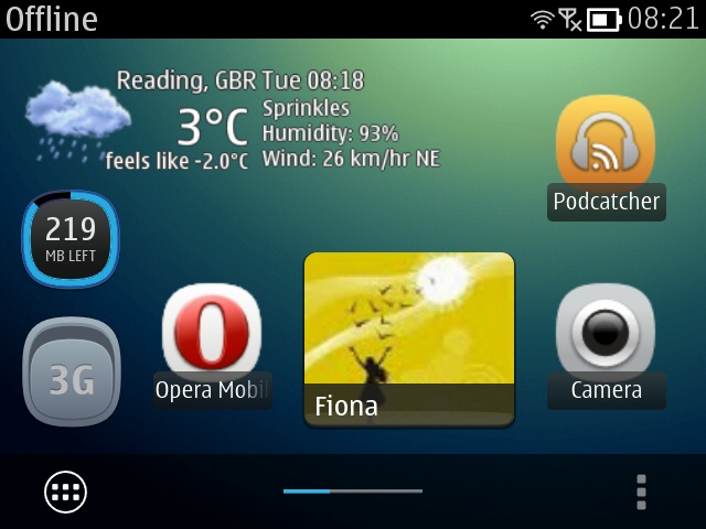Screenshot, qooWeather