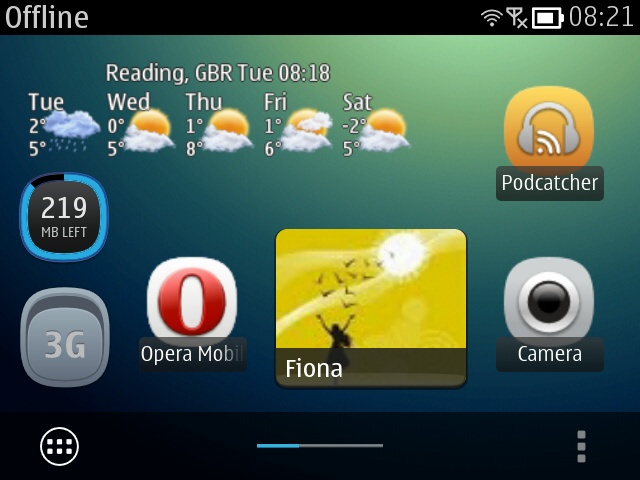 Screenshot, qooWeather