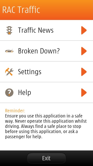 Screenshot, RAC Traffic