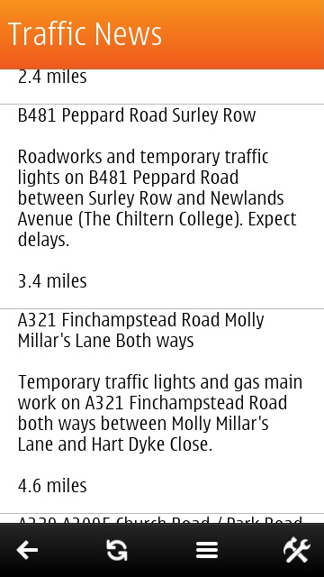 Screenshot, RAC Traffic