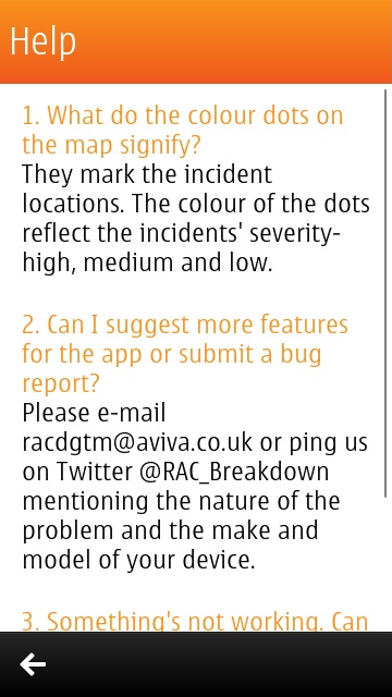 Screenshot, RAC Traffic