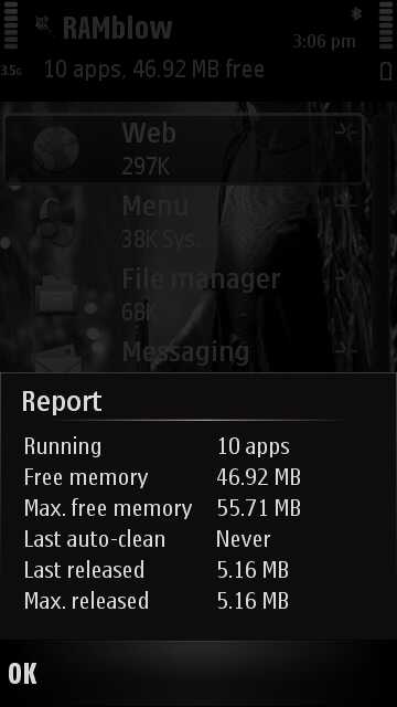 RAMblow reporting back