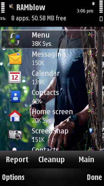 RAMblow's task manager