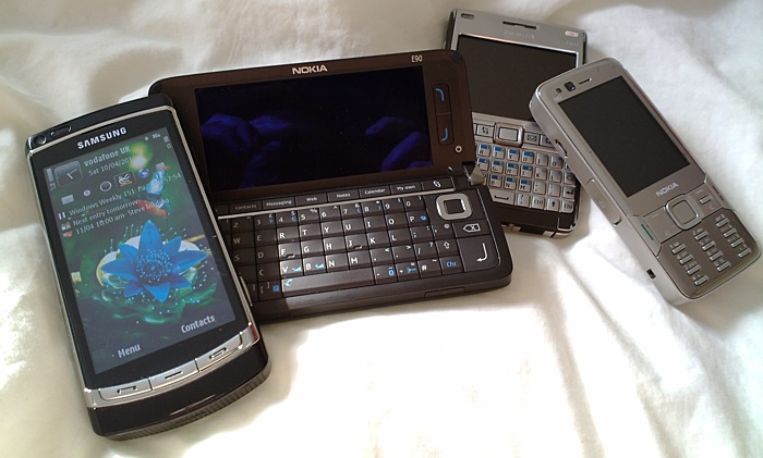 The 4 phones I rely on, but which I can't recommend! 8-)