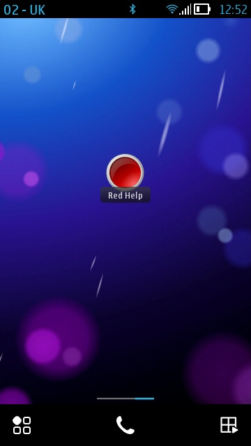 Screenshot. Red Help