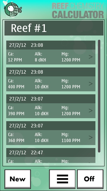 ReefLog screenshot
