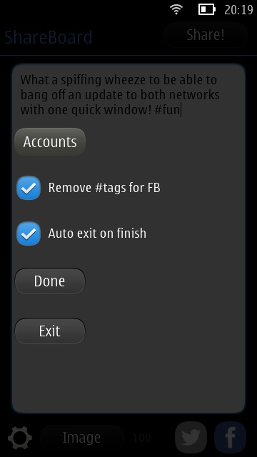 ShareBoard screenshot
