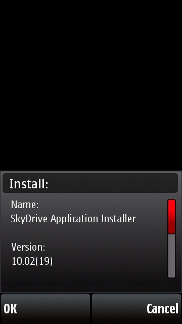 Screenshot, SkyDrive uploader