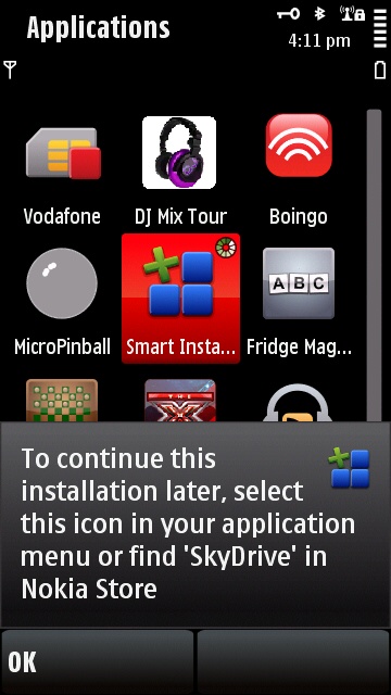 Screenshot, SkyDrive uploader