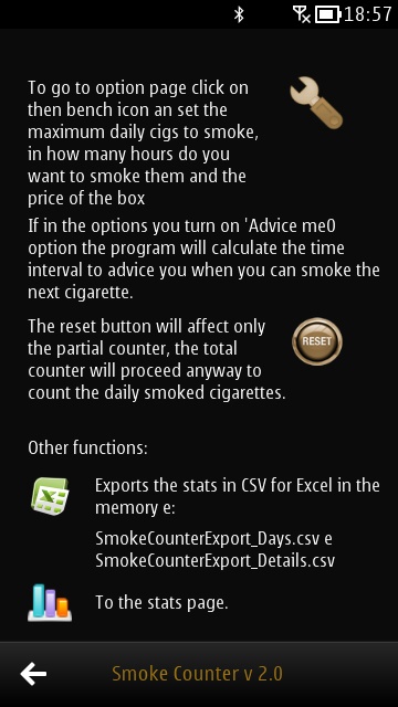 SmokeCounter screenshot