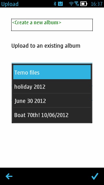 Screenshot, Snapfish uploader