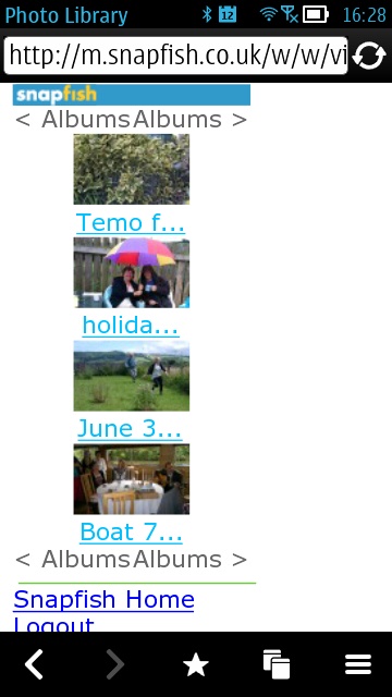 Screenshot, Snapfish uploader