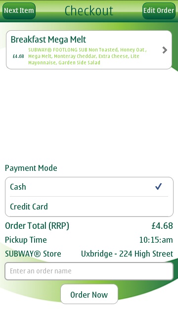 Screenshot, SUBWAY Express