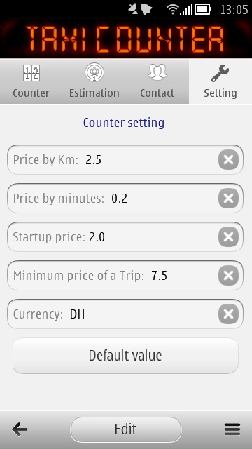 Screenshot, TaxiCounter
