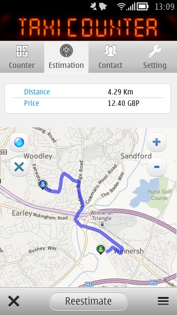 Screenshot, TaxiCounter