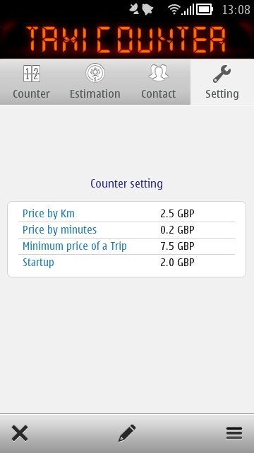 Screenshot, TaxiCounter