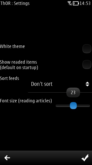 Screenshot, ThOR update