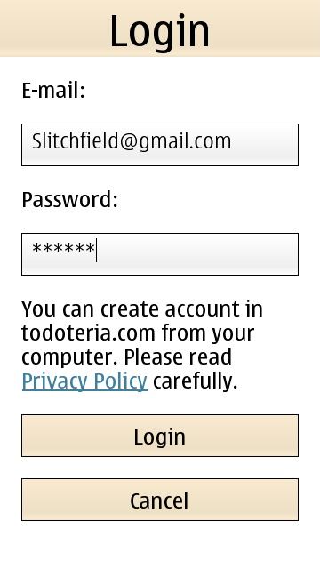 Todoteria screenshot