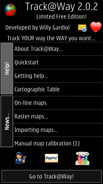 Screenshot, Track@Way