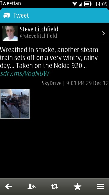 Screenshot, Tweetian