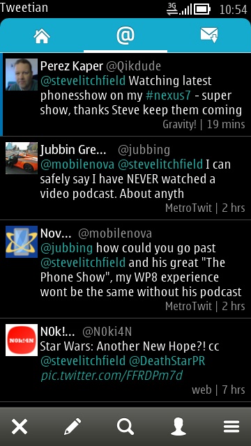 Screenshot, Tweetian 1.6 install