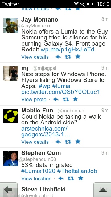 Screenshot, Twitter mobile