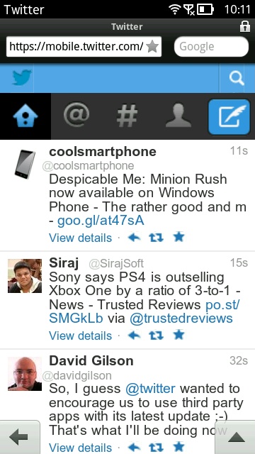 Screenshot, Twitter mobile