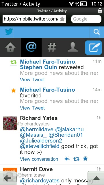Screenshot, Twitter mobile