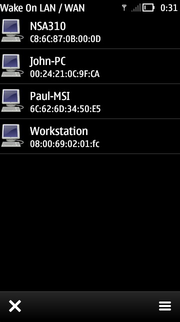 Screenshot, Wake On Lan