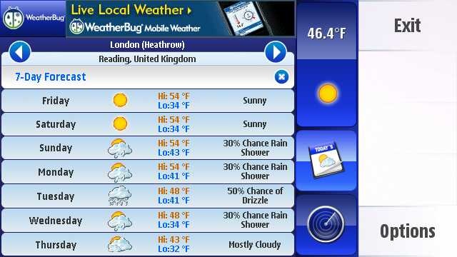 Weatherbug Widget screenshot