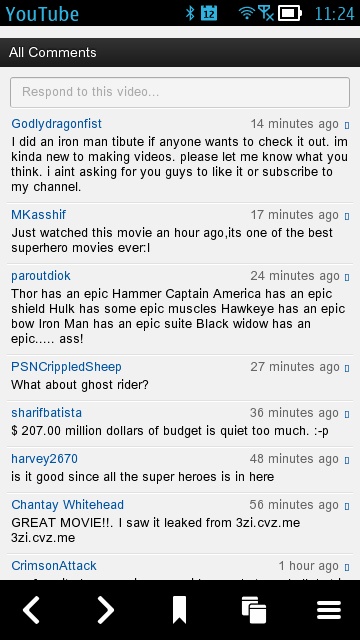 Screenshot, m.youtube.com via Web